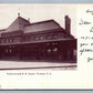 TRENTON NJ PENNSYLVANIA RAILROAD DEPOT RAILWAY STATION ANTIQUE POSTCARD