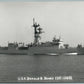 MILITARY SHIP USS DONAL BLARY VINTAGE REAL PHOTO POSTCARD RPPC