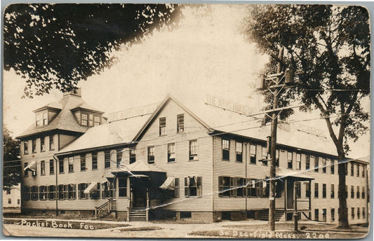 SO. DEERFIELD MA POCKET BOOK FACTORY ANTIQUE REAL PHOTO POSTCARD RPPC