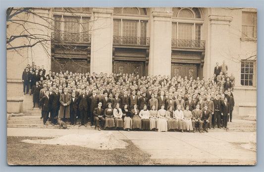 COLLEGE GRADUATES ANTIQUE REAL PHOTO POSTCARD RPPC