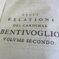 1630 RELATIONI DEL CARDINALE BENTIVOGLIO antique VELLUM BOUND