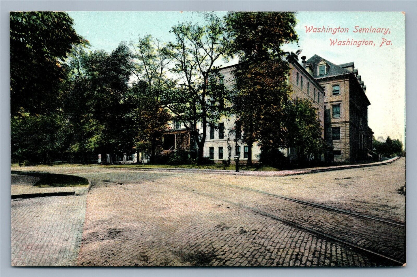 WASHINGTON PA SEMINARY ANTIQUE POSTCARD