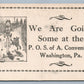 WASHINGTON PA P.O.S. of A. CONVENTION ANTIQUE POSTCARD
