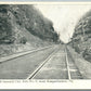 GULF SUMMIT CUT RAILROAD NEAR SUSQUEHANNA PA 1908 ANTIQUE POSTCARD