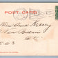BROCKTON MA RAILROAD STATION ANTIQUE POSTCARD RAILWAY DEPOT