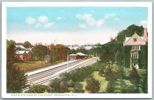 PRINCETON NJ RAILROAD DEPOT ANTIQUE POSTCARD RAILWAY STATION