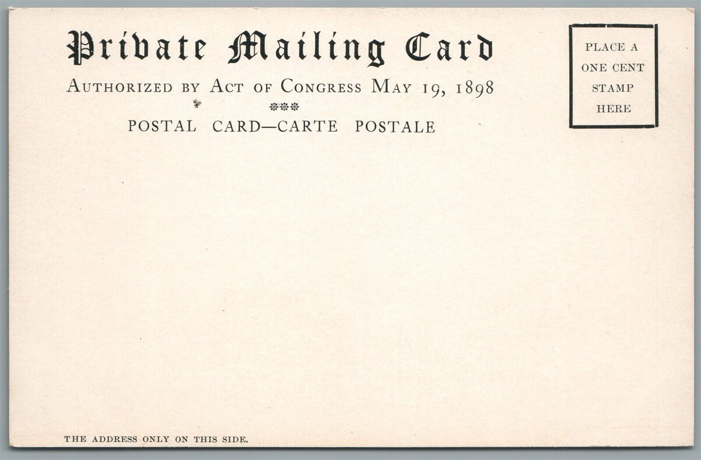 EAST AURORA NY ERIE COUNTY FROM ROYCROFT SHOP ANTIQUE POSTCARD PRIVATE MAILING