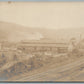 MILL SCENE with RAILROAD ANTIQUE REAL PHOTO POSTCARD RPPC