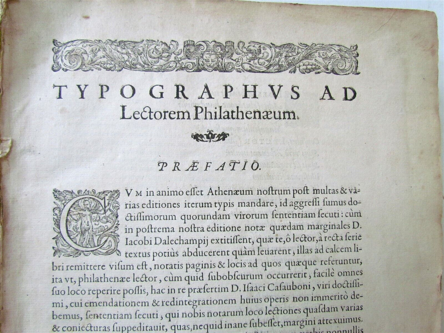 1612 DEIPNOSOPHISTAE GREEK LATIN antique FOLIO Banquet of Learned COOKBOOK RARE