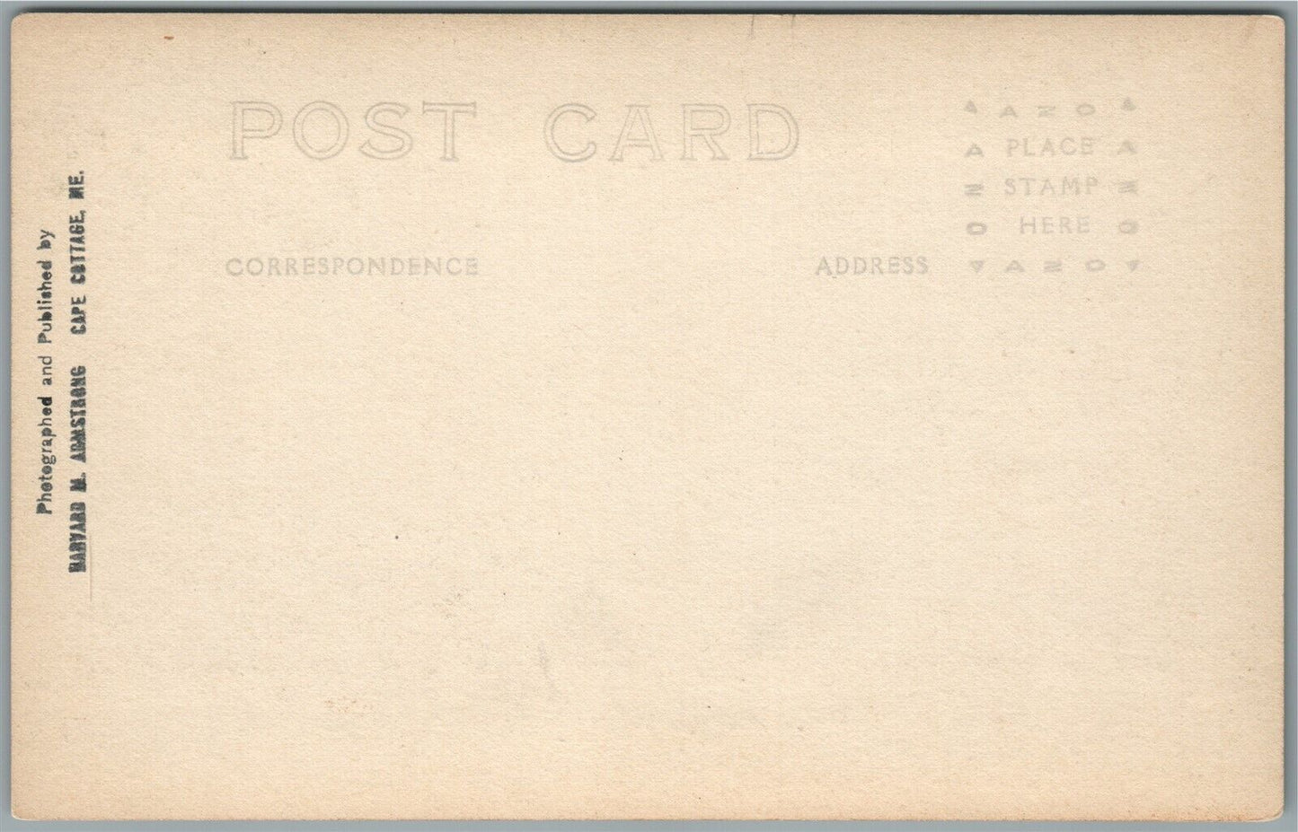 CAPE COTTAGE ME COAST HOUSES ANTIQUE REAL PHOTO POSTCARD RPPC