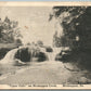 MESHOPPEN PA UPPER FALLS ON THE CREEK 1922 ANTIQUE POSTCARD