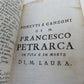 1739 POETRY by PETRARCH antique VELLUM BOUND book LE RIME DI FRANCESCO PETRARCA