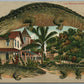 WEST PALM BEACH FL NARCISSUS STREET ALLIGATOR BORDERS ANTIQUE POSTCARD