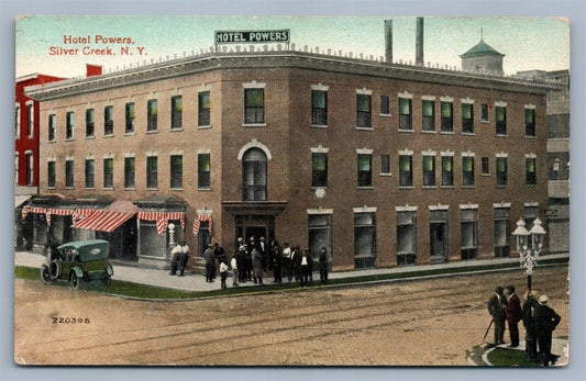 SILVER CREEK NY HOTEL POWERS ANTIQUE POSTCARD