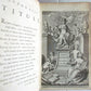 1751 SUETONIUS TWELVE CEAESARS ILLUSTRATED antique BLINDSTAMPED VELLUM BINDING