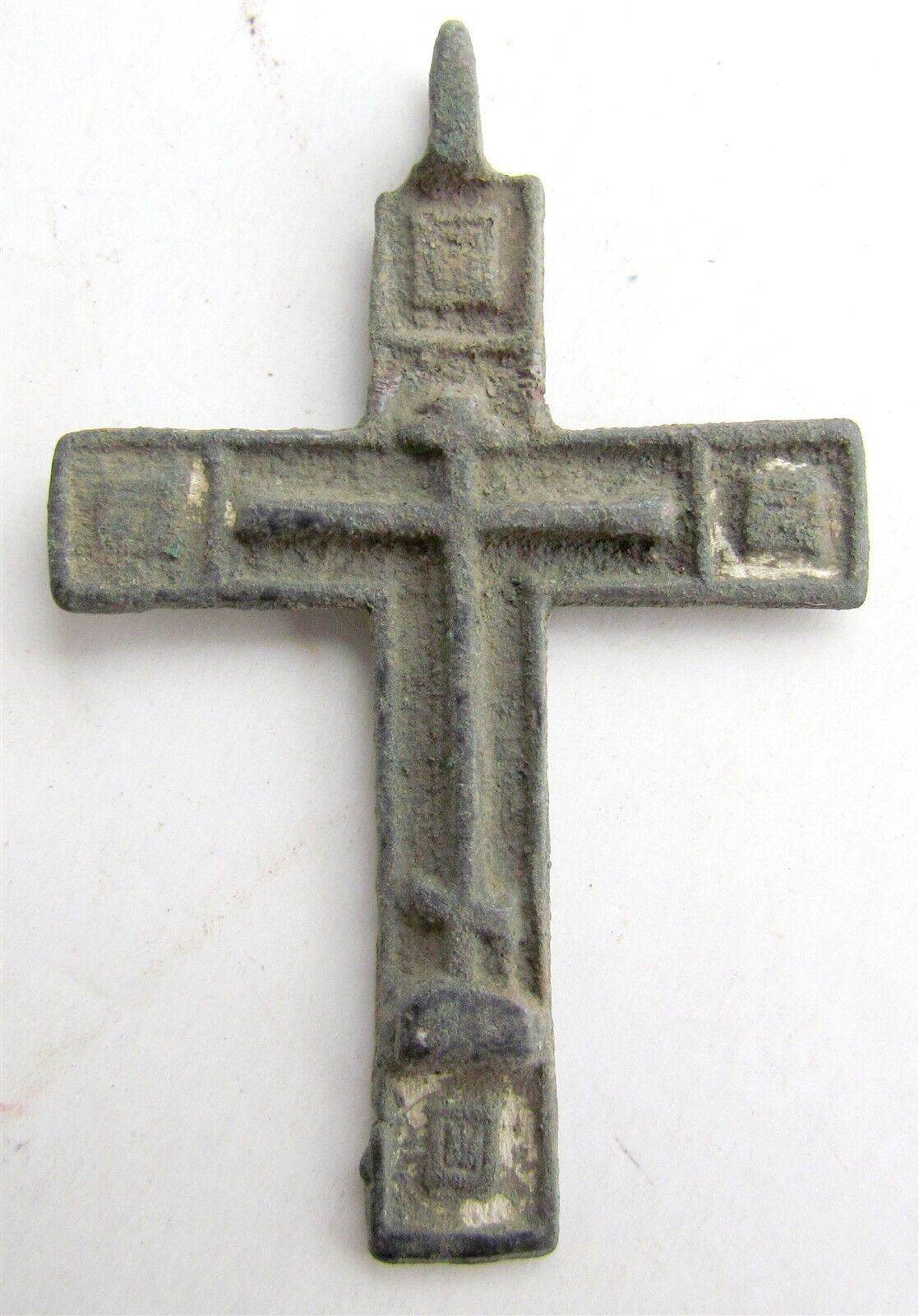 RUSSIAN orthodox icon NECK CROSS 18th century