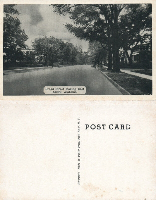 OZARK AL BROAD STREET VINTAGE POSTCARD