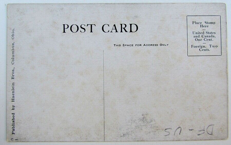 VINTAGE POSTCARD 1913 GREAT DAYTON FLOOD, OHIO railroad railway train