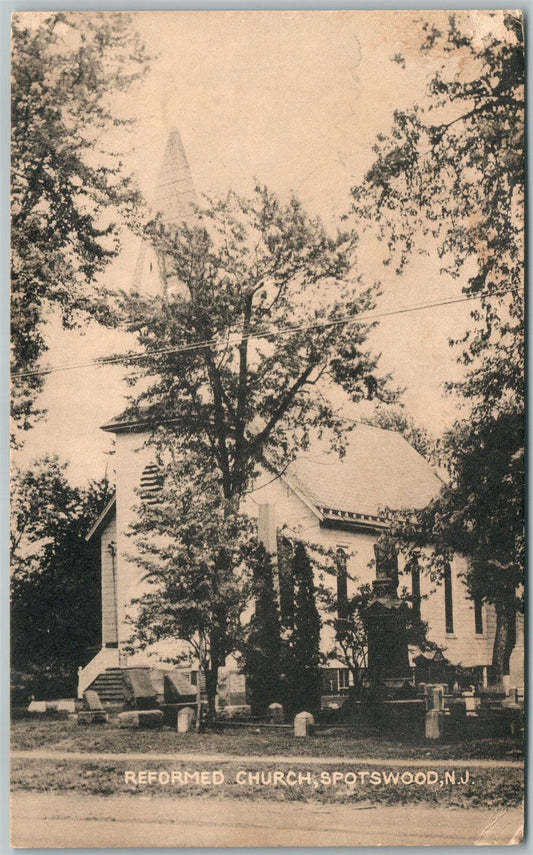 DOVER NJ FIRST M.E.CHURCH BLACKWELL STREET 1910 ANTIQUE POSTCARD