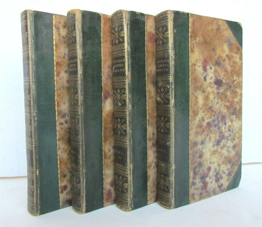 1801 4 volumes NOUVEAUX CONTES MORAUX by MARMONTEL ANTIQUE