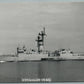 US MILITARY SHIP USS COOK ANTIQUE REAL PHOTO POSTCARD RPPC