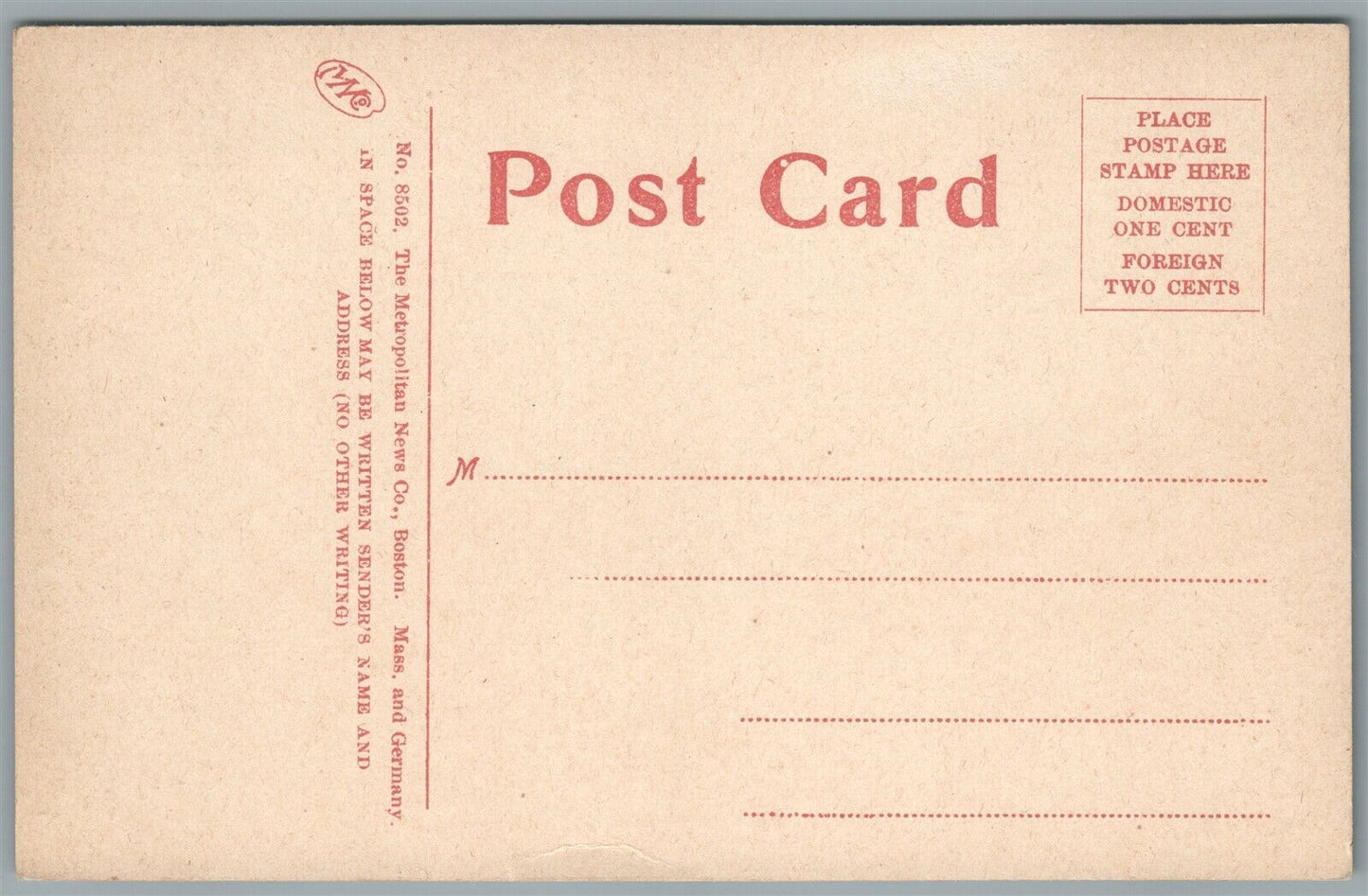 FOXCROFT ME MONUMENT SQUARE ANTIQUE POSTCARD