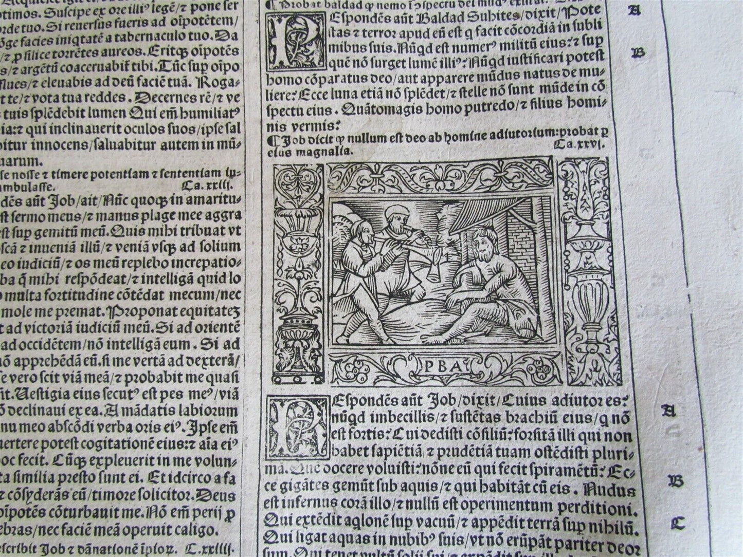 1529 BIBLE ILLUSTRATED TEXTUS BIBLIA antique FOLIO in LATIN RARE 16th CENTURY