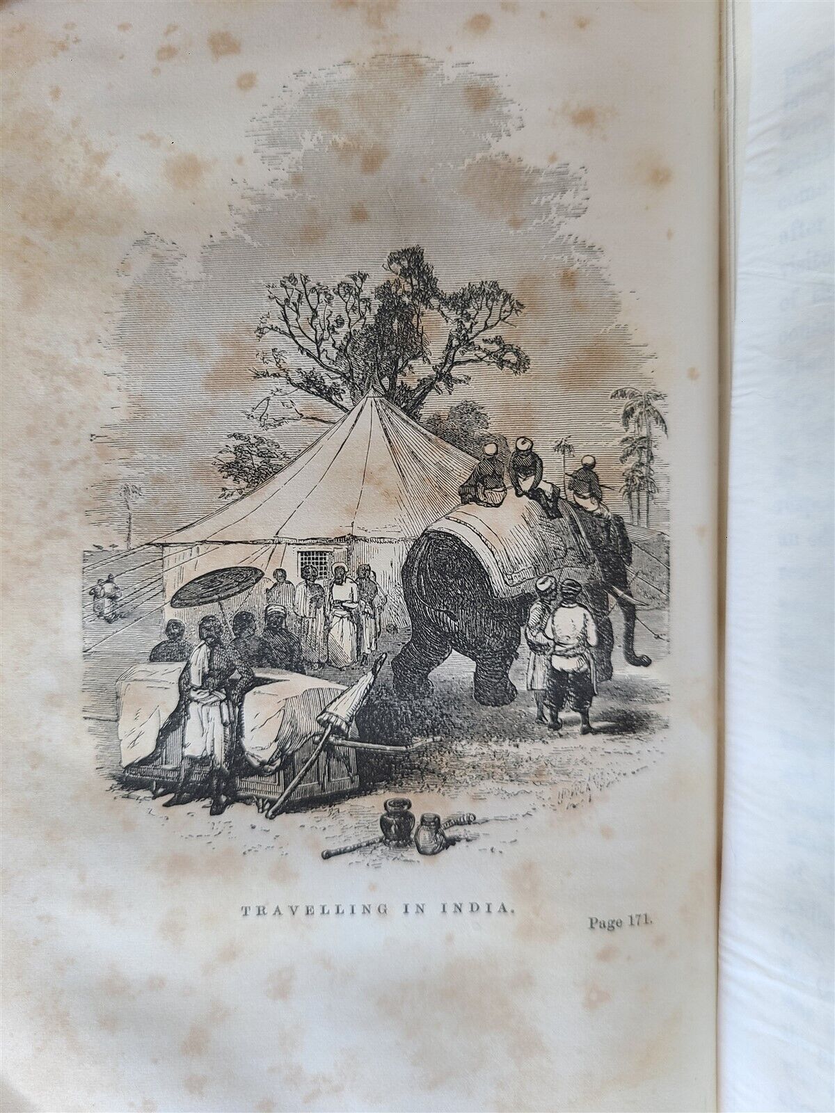 1853 MISSIONS in HUNDISTAN w/ DESCRIPTION of INDIA antique ILLUSTRATED