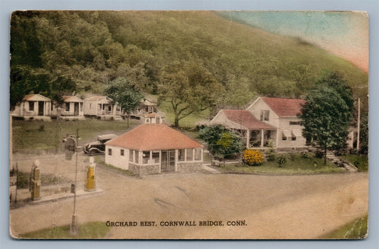 CORNWALL BRIDGE CT ORCHARD REST 1941 VINTAGE POSTCARD