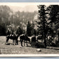 WOLF WYO EATON'S RANCH RIDERS ANTIQUE REAL PHOTO POSTCARD RPPC