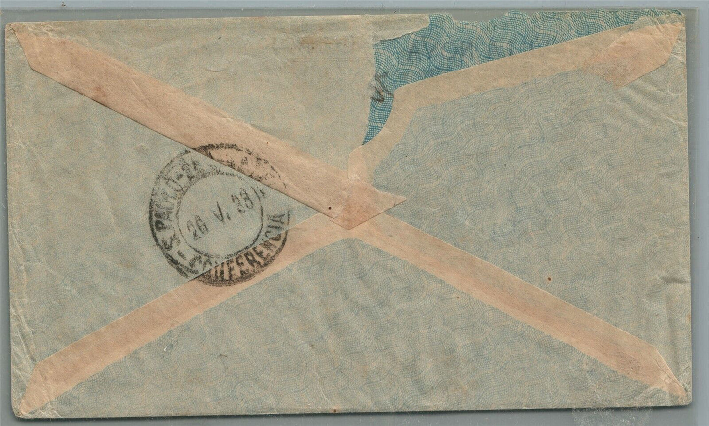 BRAZIL PEDRO VILLA NOVA via AEREA VINTAGE COVER w/ STAMPS