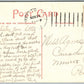 WASHINGTON NJ METHODIST CHURCH 1907 ANTIQUE POSTCARD