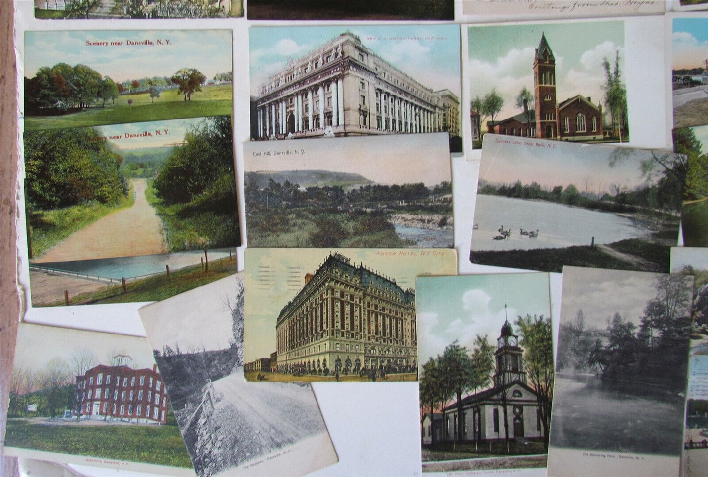 NEW YORK STATE lot of 56 NY ANTIQUE POSTCARDS