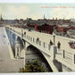 VINTAGE POSTCARD MULBERRY STREET BRIDGE HARRISBURG PA car automobile