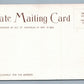BENDSDORP COCOA BARTLETT BOSTON ADVERTISING ANTIQUE POSTCARD PRIVATE MAILING