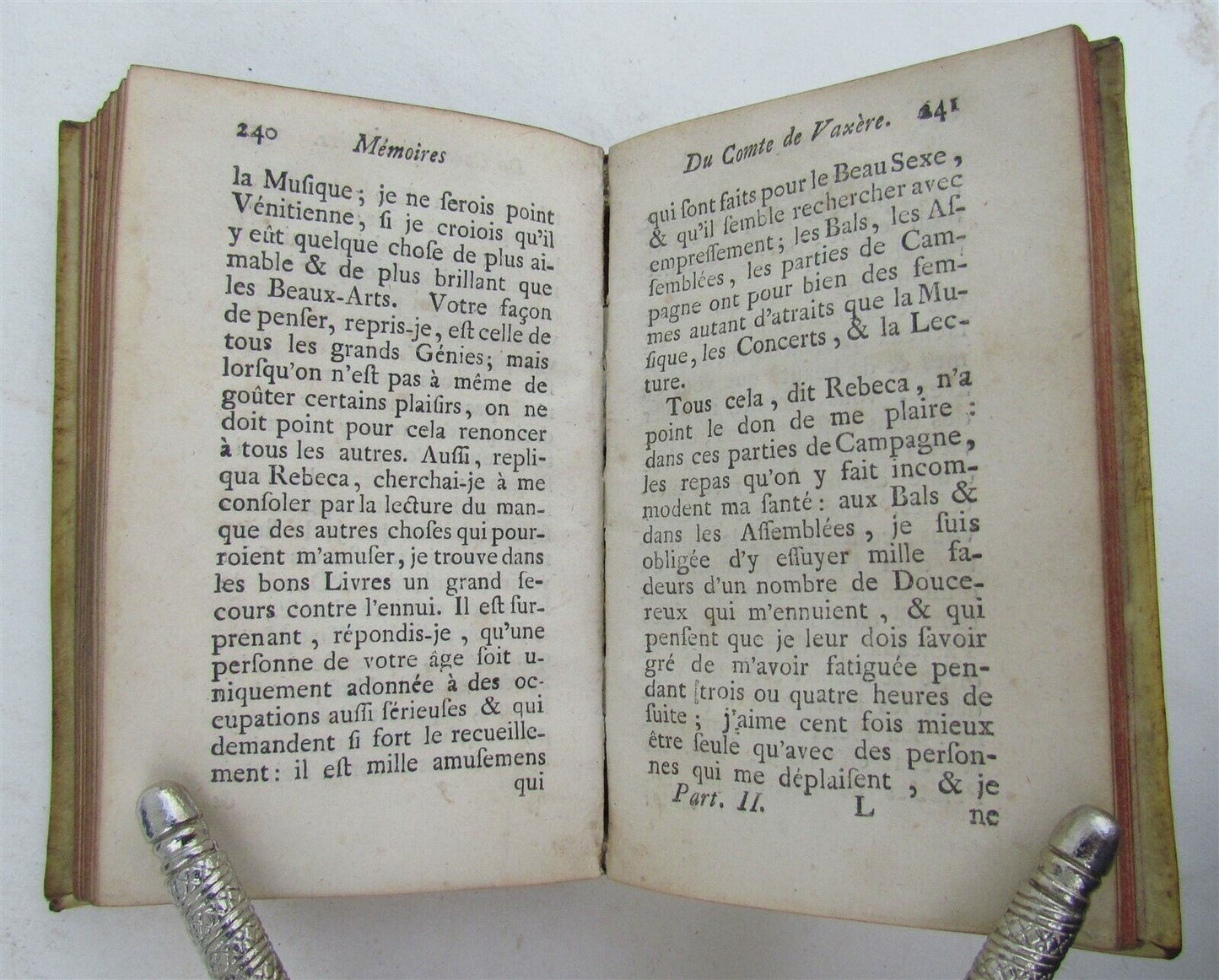 1737 MEMOIRES DU COMTE DE VAXERE OU LE FAUX RABIN antique vellum bound Judaica