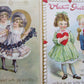 LOT of 8 VALENTINE EMBOSSED ANTIQUE POSTCARDS w/ BOYS & GIRLS