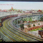VINTAGE POSTCARD - ELEVATED RAILWAY NEW YORK railroad train