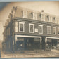 JERSEY SHORE PA STAVER BLOCK STORE FRONT ANTIQUE REAL PHOTO POSTCARD RPPC