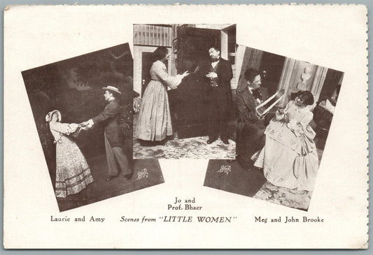 NEW YORK NY WILLIAM A BRADY'S PLAYHOUSE ANTIQUE POSTCARD LITTLE WOMEN SCENE