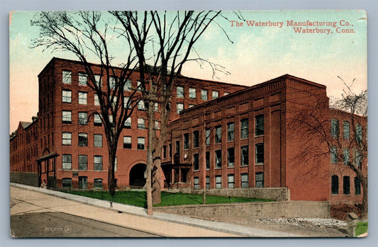 WATERBURY CT MANUFACTURING CO. ANTIQUE POSTCARD