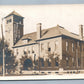 NEW HAMPTON IA FIREMAN'S AUDITORIUM ANTIQUE REAL PHOTO POSTCARD RPPC