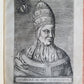 1568 ILLUSTRATED w/28 POPE PORTRAITS XXVII PONTIFICUM ELOGIA ET IMAGINES antique