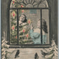 KIDS DECORATION CHRISTMAS TREE 1906 ANTIQUE POSTCARD