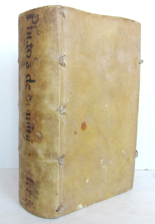 1588 CONCIONUM QUADRUPLICIUM DOMINICARUM by PHILIPPO DIEZ antique VELLUM BOUND