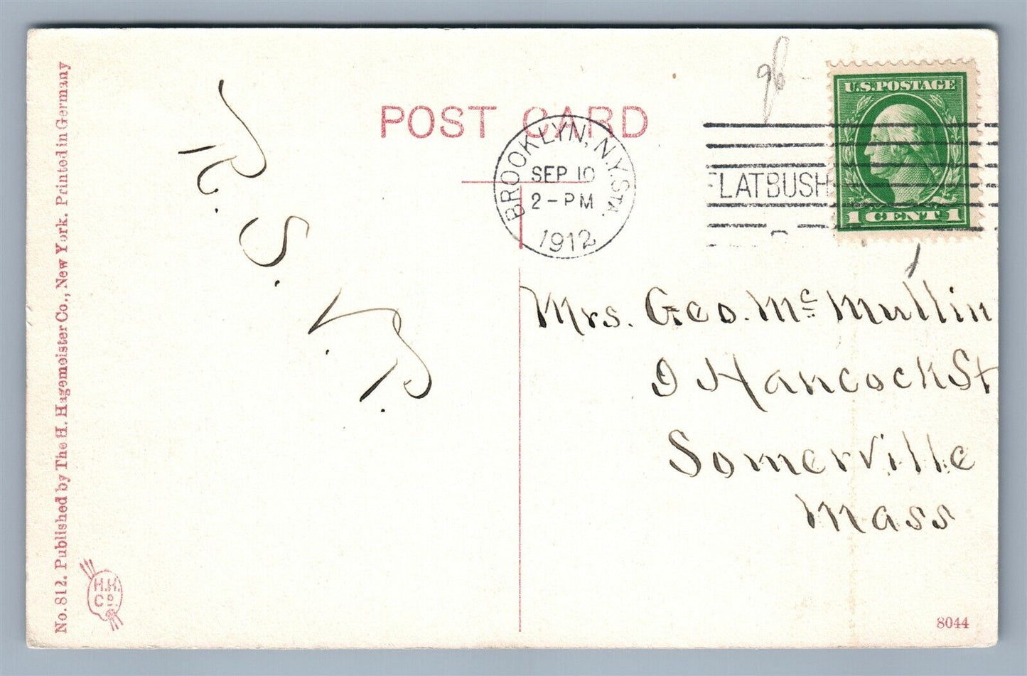 BROOKLYN NY FIRE ISLAND PROSPECT PARK ANTIQUE POSTCARD