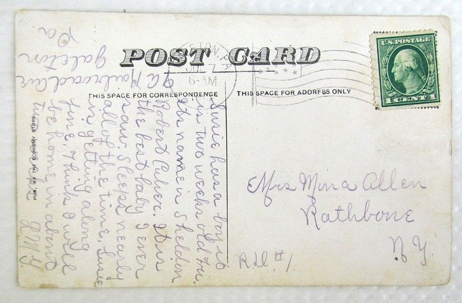 ANTIQUE POSTCARD METHODIST PARSONAGE GALETON PA