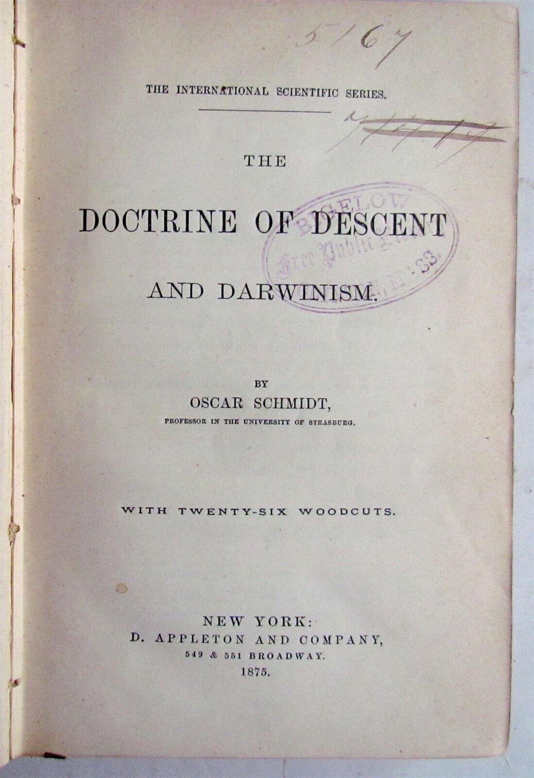 1875-1887 INTERNATIONAL SCIENTIFIC SERIES 7 VOLS antique DARWIN HEILPRIN SCHMIDT