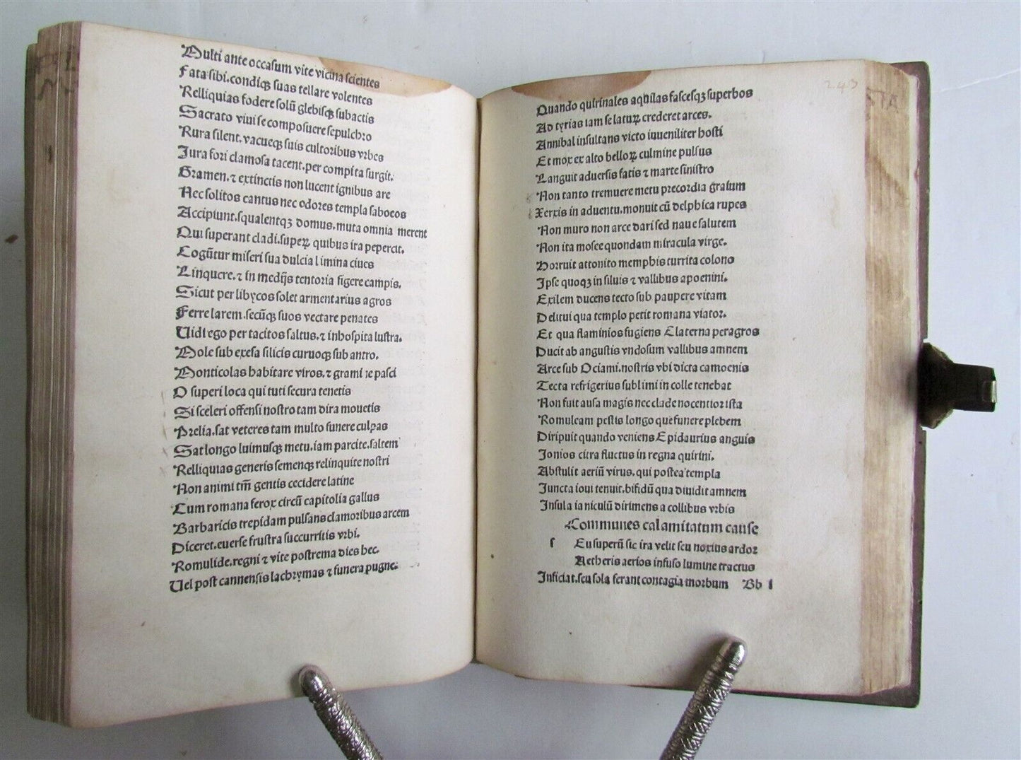 1500 INCUNABULA POETRY by Baptista Mantuanus antique RARE INCUNABLE