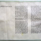 TORAH SCROLL FRAGMENT MANUSCRIPT VELLUM ANTIQUE BIBLE 14 x 17.5"